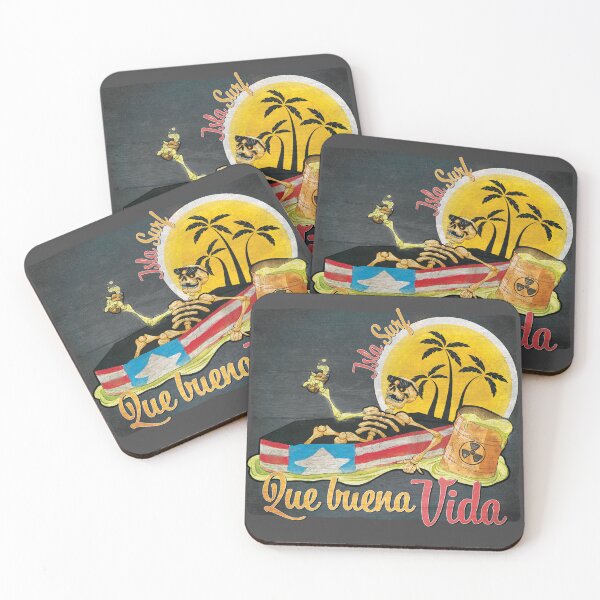Item preview, Isla Surf – Qué Buena Vida Puerto Rico designed and sold by tshirt-tech-pr.
