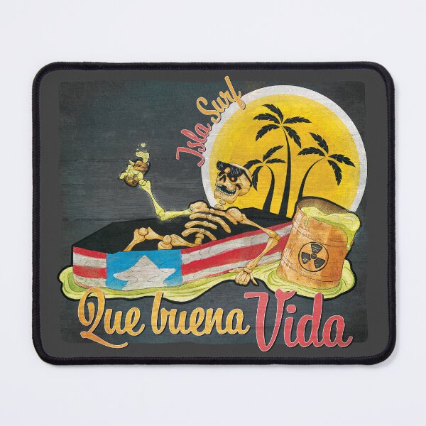 Item preview, Isla Surf – Qué Buena Vida Puerto Rico designed and sold by tshirt-tech-pr.