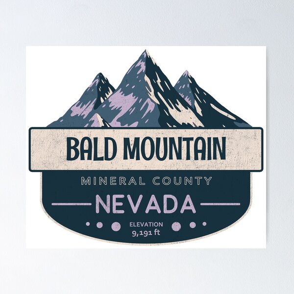 Item preview, Bald Mountain, Mineral County, Nevada, Mountain Design designed and sold by Wanderful-roads.
