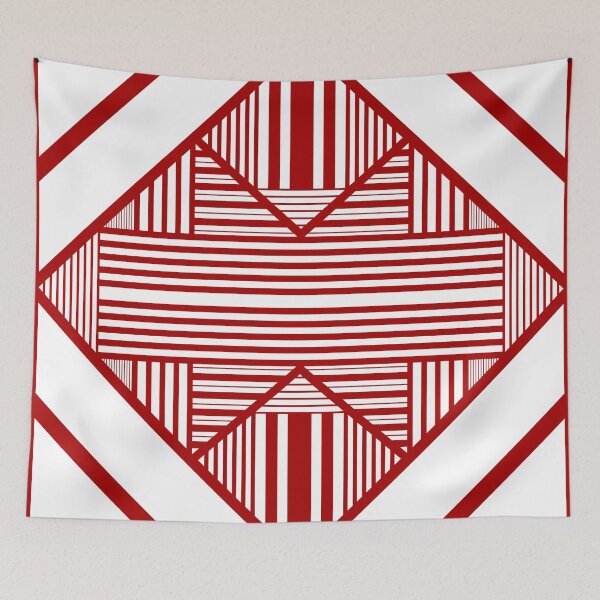 Item preview, Triangle stripes 2 in Red and White designed and sold by LAEC-Shop.