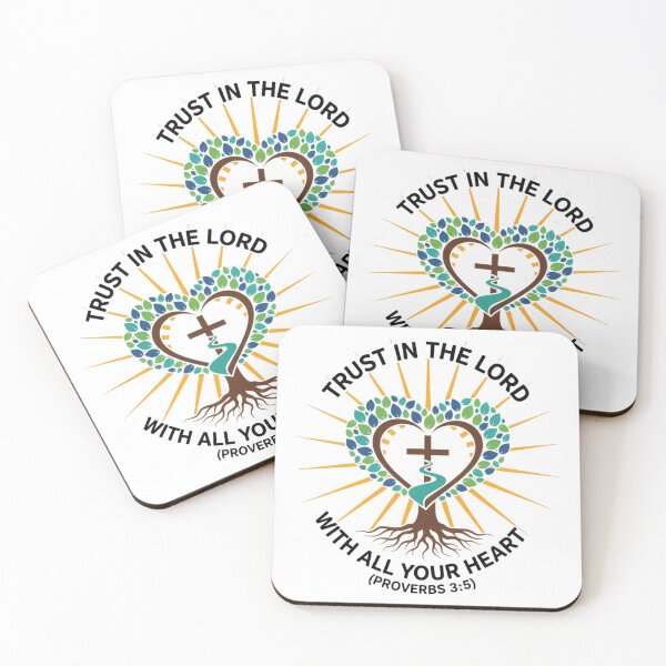 Item preview, Proverbs 3:5 Heart Tree Cross Christian Quote Design. designed and sold by loveandlightrb.
