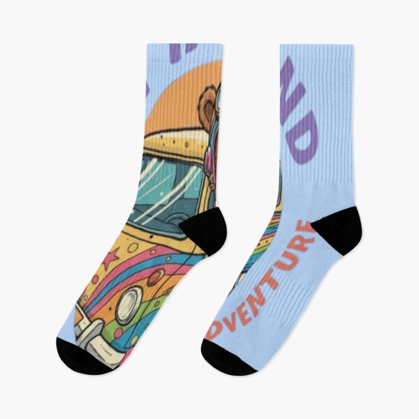 Item preview, Cosmic Adventure Bear Retro Van | Hippie Road Trip designed and sold by creativerooney.