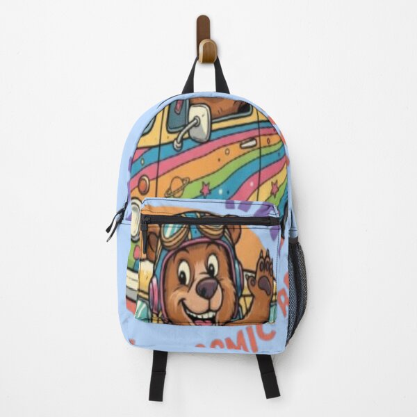 Item preview, Cosmic Adventure Bear Retro Van | Hippie Road Trip designed and sold by creativerooney.