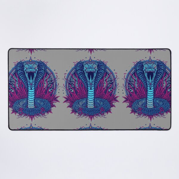 Item preview, Cyberpunk Cobra | Neon Blue and Pink Serpent Art for Modern Style Lovers designed and sold by Naturalite19.