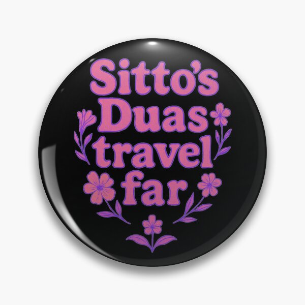 Item preview, Sitto’s Duas Travel Far ( fuchsia ) – Islamic Floral Quote Design designed and sold by D-Islamic.