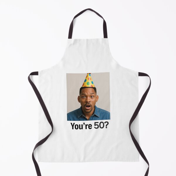 Item preview, Will smith You're 50? Birthday funny prank meme pun designed and sold by CheeseBlueprint.