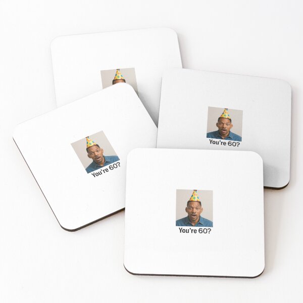 Item preview, Will smith You're 60? Birthday funny prank meme pun designed and sold by CheeseBlueprint.