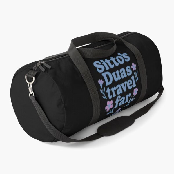 Item preview, Sitto’s Duas Travel Far ( blue ) – Islamic Floral Quote Design designed and sold by D-Islamic.