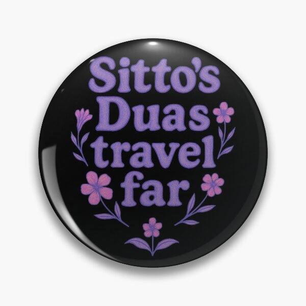 Item preview, Sitto’s Duas Travel Far ( dark purple ) – Islamic Floral Quote Design designed and sold by D-Islamic.