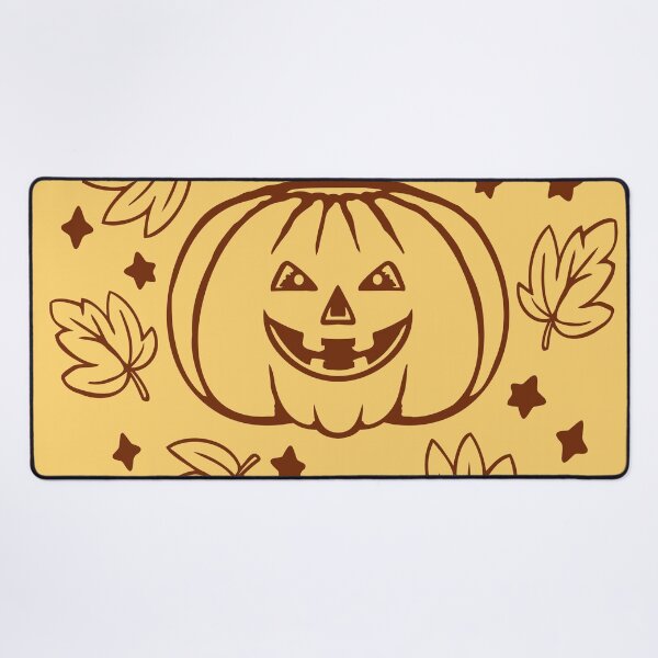 Item preview, Smiling Pumpkin Face Surrounded by Glowing Autumn Leaves Stars designed and sold by shirt-o-mat.