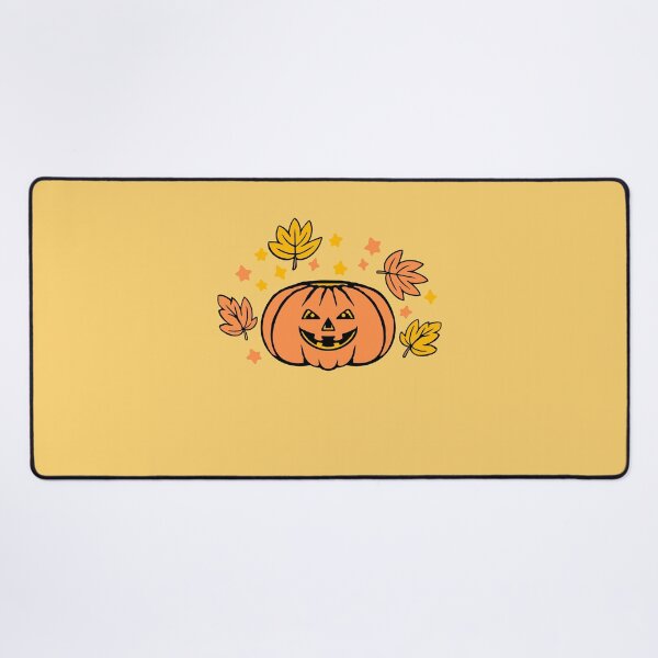 Item preview, Smiling Pumpkin Face Surrounded by Glowing Autumn Leaves Stars designed and sold by shirt-o-mat.
