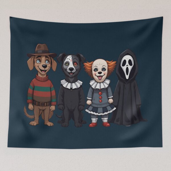Item preview, Horror Movie Slasher Squad - Cute Cartoon Villains designed and sold by Dakson Design - Fantasy Art.