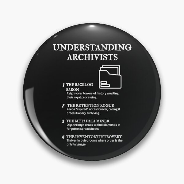Item preview, Understanding Archivists – Archival Humor for Dusty Heroes – Black designed and sold by PsyFlow35.