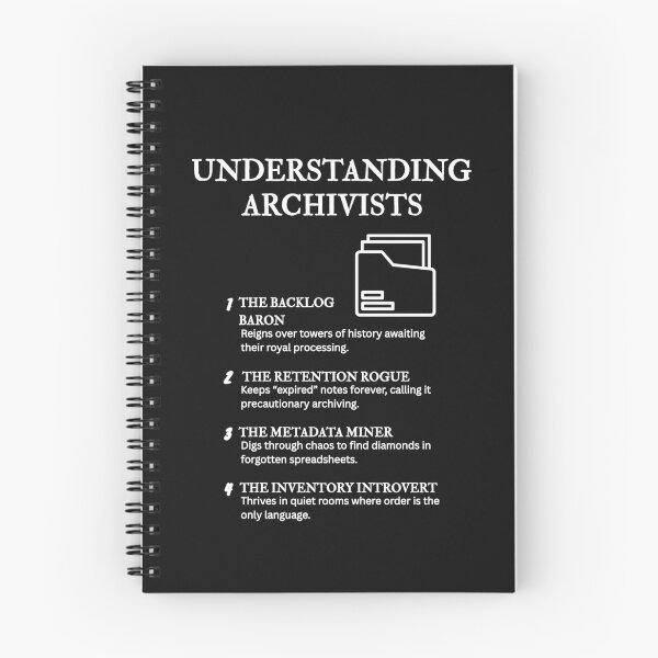 Item preview, Understanding Archivists – Archival Humor for Dusty Heroes – Black designed and sold by PsyFlow35.