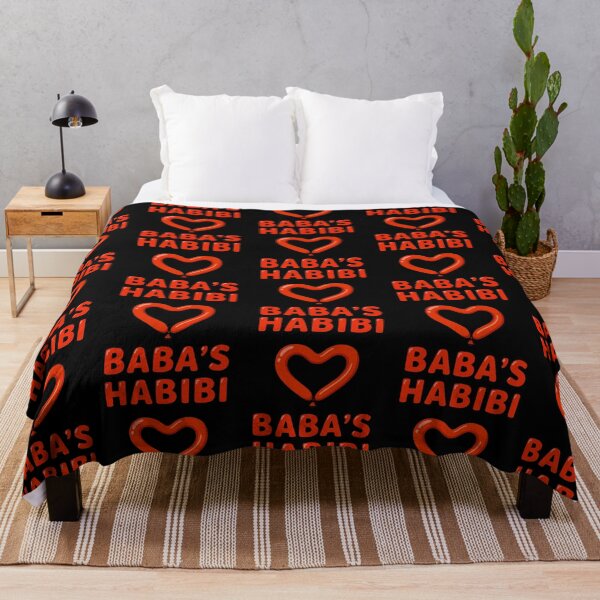 Item preview, Baba's Habibi – Cute Arabic Love Balloon Typography designed and sold by D-Islamic.