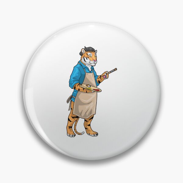 Artikelvorschau, Tiger Maler Pinsel Malen entworfen und verkauft von Snabdesign84.
