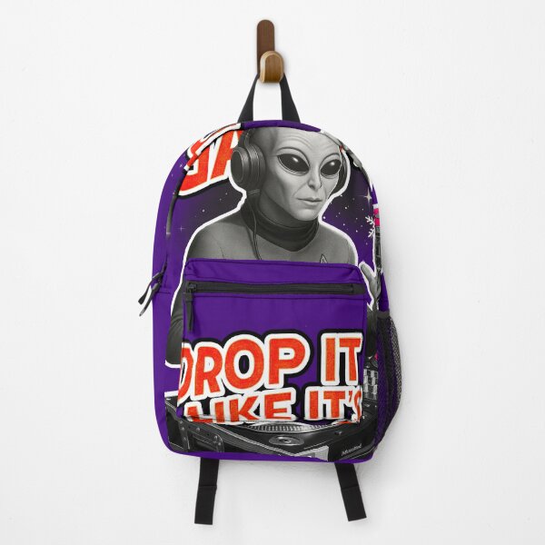 Item preview, Galactic Alien DJ – Drop The Beat Space Party Shirt designed and sold by averagejoekster.