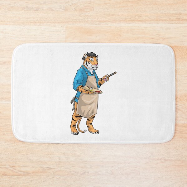 Item preview, Tiger Painter Paintbrush Painting designed and sold by Snabdesign84.