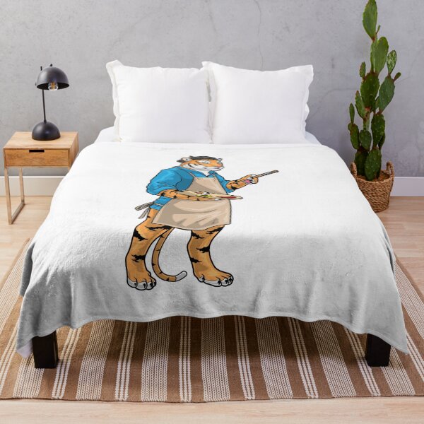 Item preview, Tiger Painter Paintbrush Painting designed and sold by Snabdesign84.