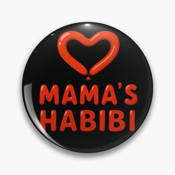 Item preview, Mama’s Habibi – Cute Arabic Love Balloon Typography designed and sold by D-Islamic.