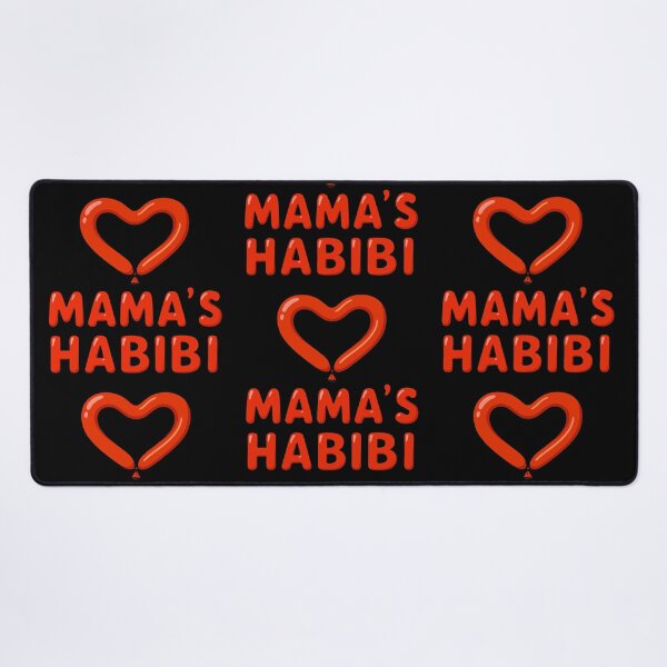 Item preview, Mama’s Habibi – Cute Arabic Love Balloon Typography designed and sold by D-Islamic.