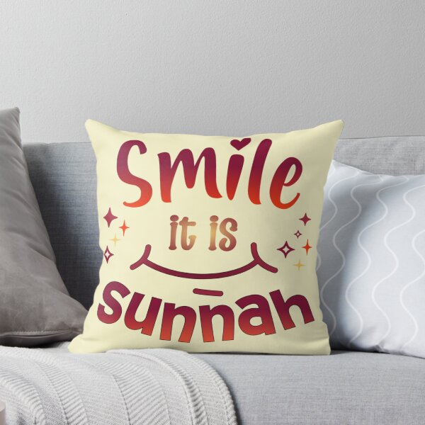Item preview, Smile, It’s Sunnah ( red, no Bg )– Islamic Positivity Design designed and sold by D-Islamic.