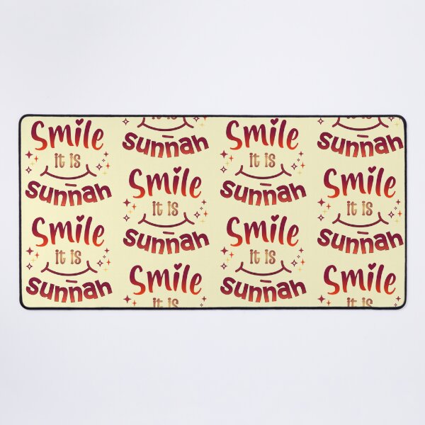 Item preview, Smile, It’s Sunnah ( red, no Bg )– Islamic Positivity Design designed and sold by D-Islamic.