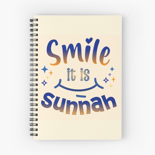 Item preview, Smile, It’s Sunnah ( blue ) – Islamic Positivity Design designed and sold by D-Islamic.