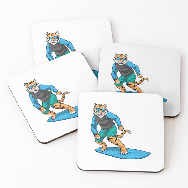 Item preview, Tiger Surfing Surfboard Summer designed and sold by Snabdesign84.