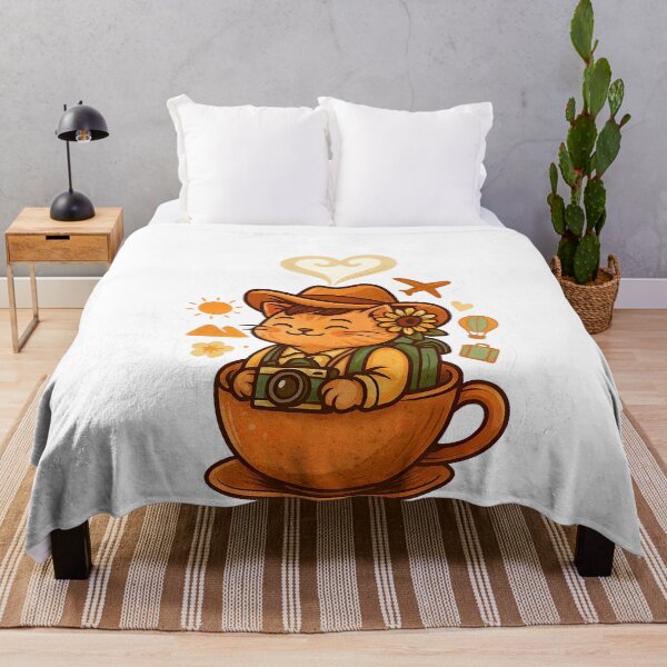 Item preview, Adventure Brew Traveling Cat in a Teacup designed and sold by ArteeInnovation.