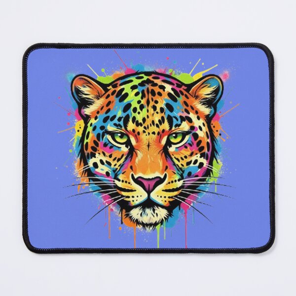Item preview, Graffiti Leopard Splashed In Neon Colors With Texture designed and sold by Kony83.