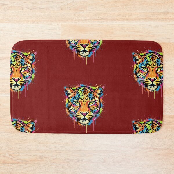 Item preview, Graffiti Leopard Splashed In Neon Colors With Texture designed and sold by Kony83.