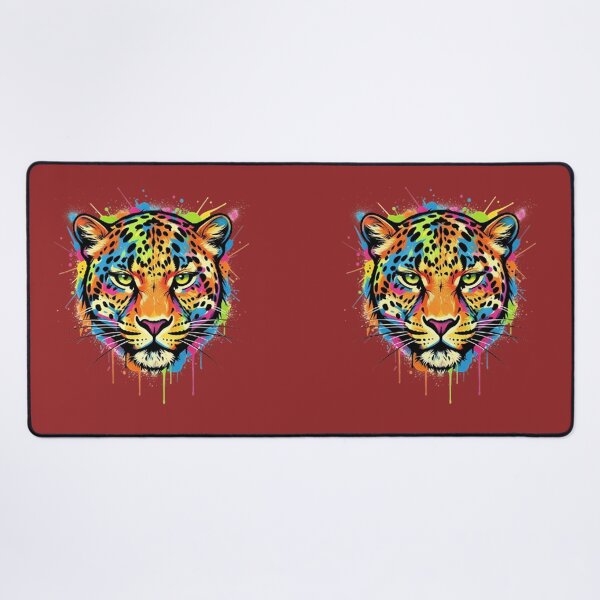 Item preview, Graffiti Leopard Splashed In Neon Colors With Texture designed and sold by Kony83.