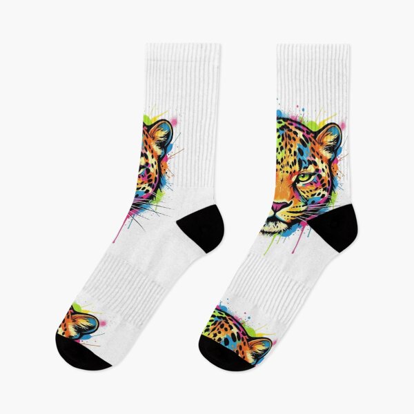 Item preview, Graffiti Leopard Splashed In Neon Colors With Texture designed and sold by Kony83.