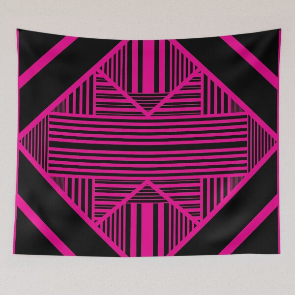 Item preview, Triangle stripes 2 in Magenta and Black designed and sold by LAEC-Shop.