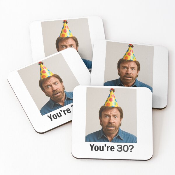 Item preview, Chuck norris You're 30? Birthday funny prank meme pun designed and sold by CheeseBlueprint.