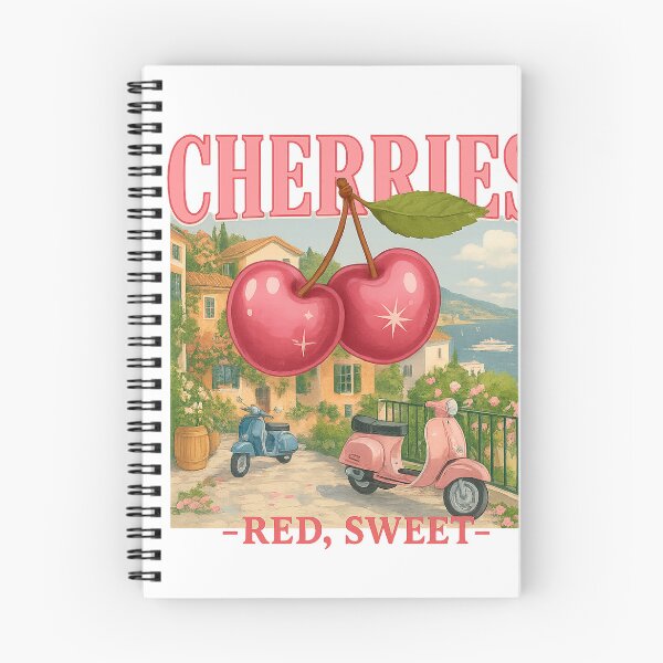 Aperçu de l'œuvre Affiche vintage de cerises – Art rétro italien sur scooter d'été créée et vendue par CapyToon.