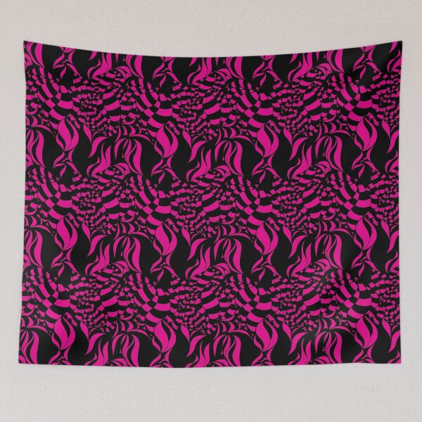 Item preview, Psychedelic Black and Magenta pattern designed and sold by LAEC-Shop.