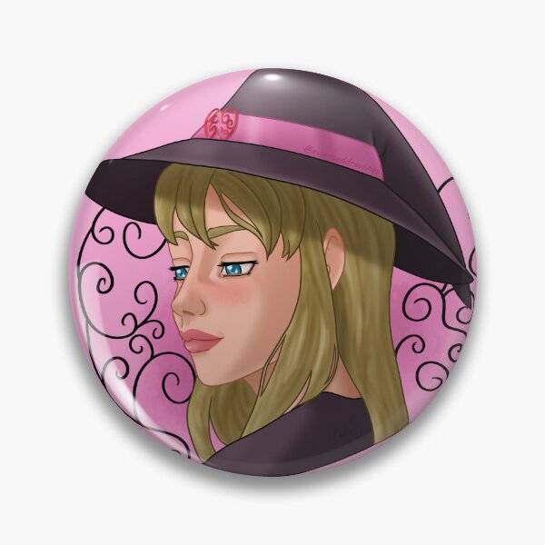 Item preview, Romantic witch portrait designed and sold by AssortedDrawings.