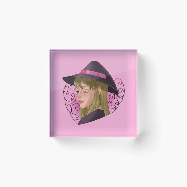 Item preview, Romantic witch portrait designed and sold by AssortedDrawings.