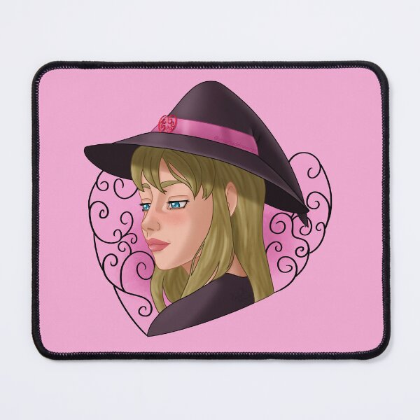 Item preview, Romantic witch portrait designed and sold by AssortedDrawings.
