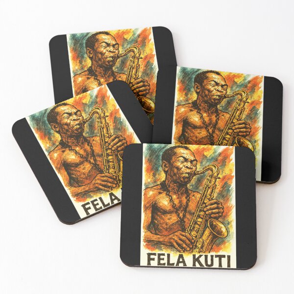 Item preview, Fela Kuti Afrobeat Sax Legend designed and sold by Sarcastic designs.