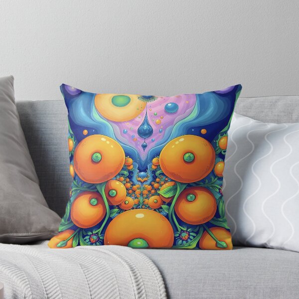 Artikelvorschau, Zitrusblüte | Psychedelische botanische Kunst | Lebendiger Natursurrealismus SEO-Beschreibung: entworfen und verkauft von AbstractBEE.