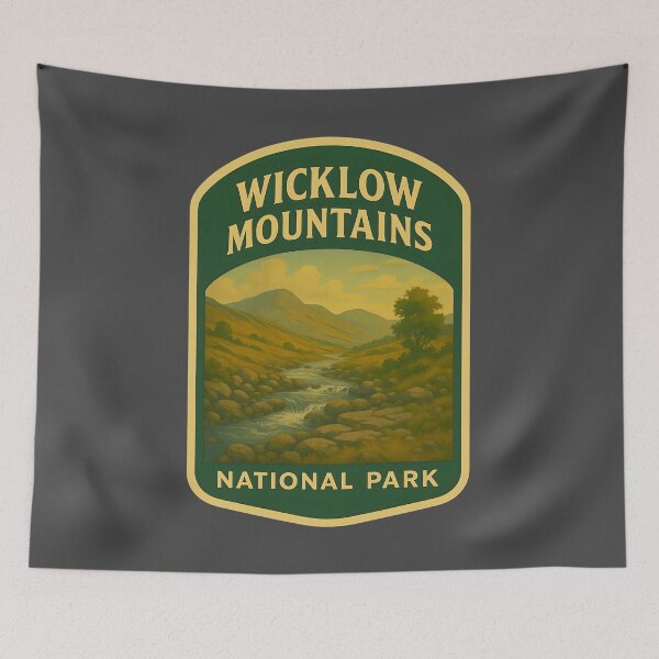 Item preview, Vintage Ireland Landscape Art Print: Wicklow Mountains designed and sold by PinUpPizzazz.