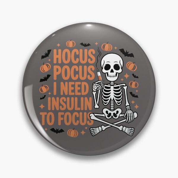 Item preview, Hocus Pocus I Need Insuline To Focus SKELETON designed and sold by RosCraft.