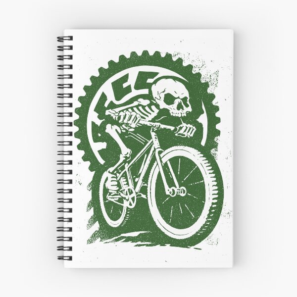 Item preview, CHAIN TO THE GRAVE – Skeleton Fixed Gear Rider | Street Punk Cycling Art designed and sold by Absyntart.