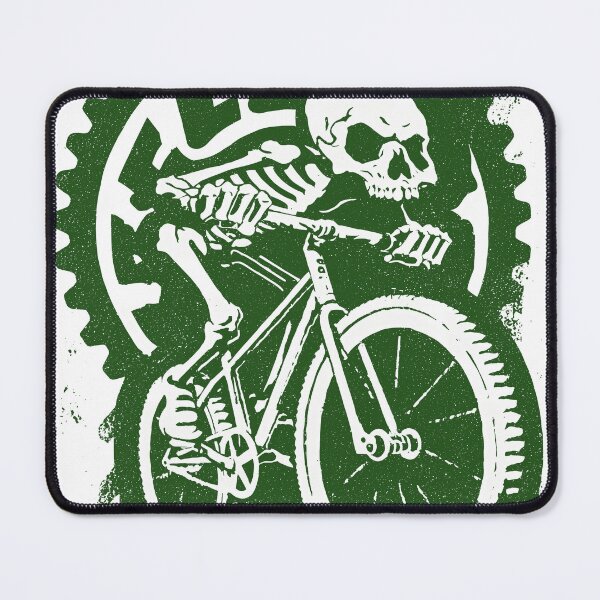 Item preview, CHAIN TO THE GRAVE – Skeleton Fixed Gear Rider | Street Punk Cycling Art designed and sold by Absyntart.