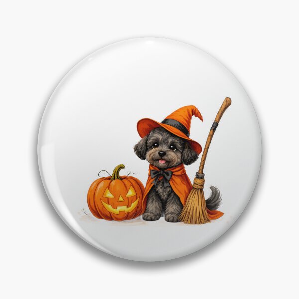 Item preview, Adorable Schnoodle Witch Dog Halloween designed and sold by Kedspicedesign.