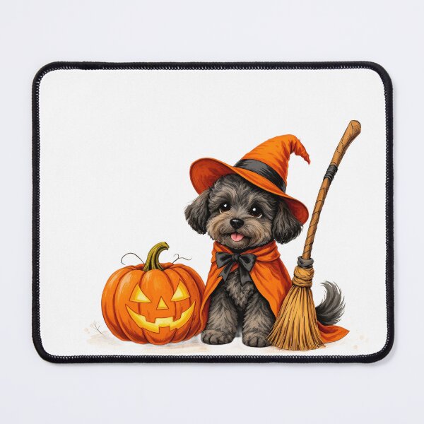 Item preview, Adorable Schnoodle Witch Dog Halloween designed and sold by Kedspicedesign.