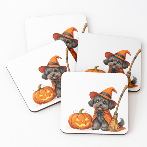 Item preview, Adorable Schnoodle Witch Dog Halloween designed and sold by Kedspicedesign.